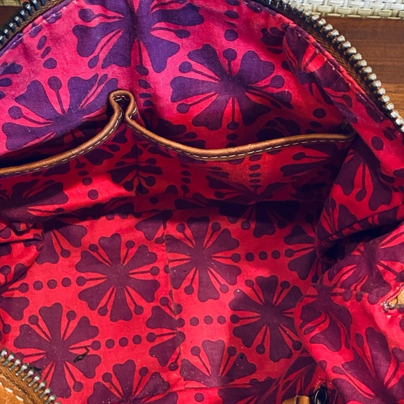 🌟4xHP🌟VTG 1990s Fossil Patchwork Leather & Suede Shoulder Bag - Picture 6 of 15